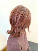 【Noci】レイヤーボブウルフ/愛されピンクブラウン