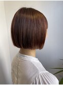 Lien☆イノアカラーオレンジベージュ×ミニボブ