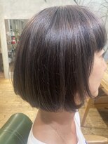 マハナ(Mahana by hair)&nbsp;40代50代60代白髪ぼかし脱白髪染め大人ボブハイライトカラー