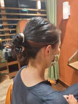 アイムアネックスサラ 山科店(I'm annex sala) 黒髪 × インナーオレンジ