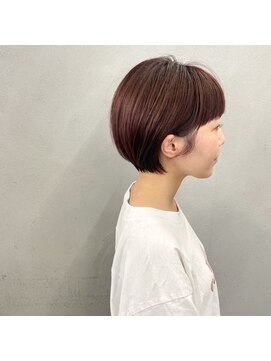 タグ(#tag) #レッドブラウン×ショートボブ