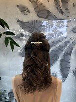 エディット アンド 緑地(Edit&)&nbsp;30代/40代/50代/ハーフアップ/ヘアアレンジ／お呼ばれスタイル