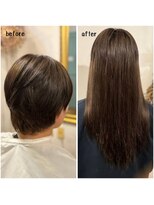 エクステンション キュー(extension Q)&nbsp;プルエクステ/プラチナ毛質42cm(胸上)