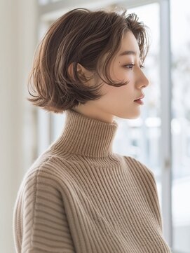 アルトリスト(Altruist Aging×HAIR&SPA) ☆イメチェンピンクベージュアンブレラカラー前髪クールショート