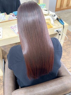 ユラギフロムユイマァル 水島店(YURAGI from YUIMARL) ピンクブラウン × 髪質改善トリートメント