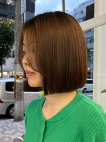 ニトバイアンキシム(nit by ahnkism)&nbsp;ボブミルクティーベージュブリーチダブルカラー堀江