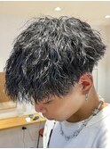 縦落ちツイストスパイラル/波巻きパーマ/2wayマッシュショート