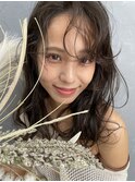 ロング/ミディアムレイヤー/癖毛風/コテ巻き/暗髪colour