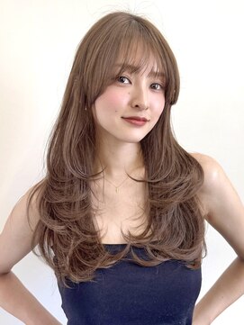 アビー(ABBEY3) レイヤーカットミディアムレイヤー顔周りレイヤーハッシュカット