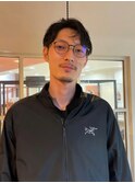 デザインブリーチデザインフェザーパーマブルーカラー刈り上げ