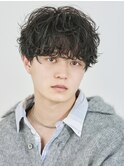 波巻きパーマメンズツイストスパイラルパーマツーブロック