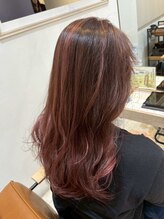 【ハイライトカラー×ピンク】南越谷/越谷/髪質改善/縮毛矯正/白髪ぼかし/白髪ぼかしハイライト/大人女性