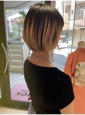 ストレートボブショート