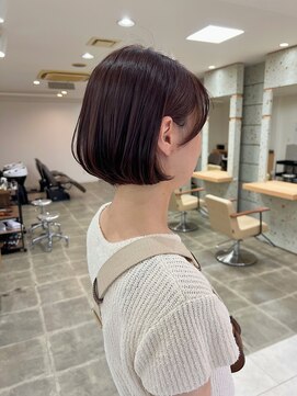 シンス(Since) 小顔効果グラデーションボブ／マロンブラウン  里見美穂