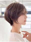 グランマッシュ/細めハイライト/ショート/白髪ぼかし/前髪☆59