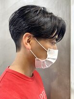 エリマバイフィフス 調布(elima by fifth) 調布センターパートフェザーパーマショートメンズパーマ刈り上げ