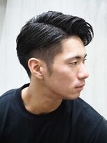 ヨシザワインク プレミアム 横浜 桜木町店(YOSHIZAWA Inc. PREMIUM)&nbsp;黒髪ツーブロックサイドパート