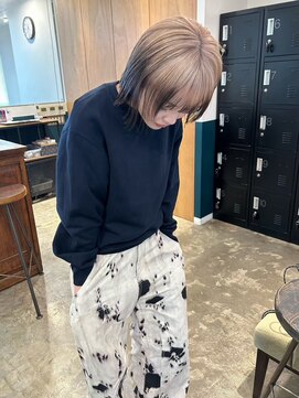 ヘアーブレイス(hair brace) 千葉駅/着物ヘア/大人ガーリー/ダークアッシュ/似合わせカット