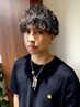メンズカット+パーマ【波巻きorツイストスパイラルパーマ】￥10500