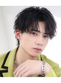 MEN’S HAIR/波巻きツイストスパイラル/リバースセンター