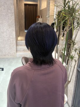 ヘアー ブランコ(hair Blanco) アンブレラカラー×ネイビーバイオレット