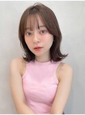 夏小顔カット結べるボブ斜めバング20代30代40代◎うる艶髪
