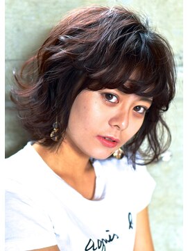 モーブ(MAUVE) MAUVE☆外国人クセ毛風パーマボブ TEL054-252-1333