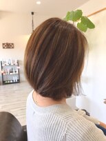 ロッコ(Locco)&nbsp;【お客様スナップ】ベージュ系ミディアムボブ