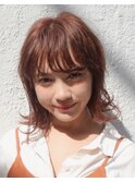 愛され外ハネBOB☆/外国人風オレンジベージュ