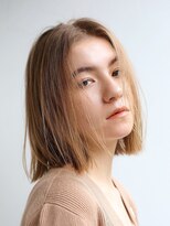 ヘアーアンドレイ エビス(hair.andrey EBISU) 【andrey Ebisu】エアリーな切りっぱなしボブ 