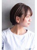ACE横浜　マニッシュショート×小顔フェザーバング