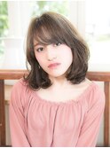 シースルーバング×カジュアルウェーブ