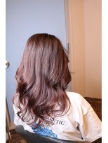 ルアージュ 調布店 ロング×ピンクレッドブラウン