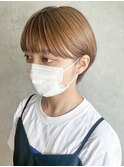 コンパクトショート_グレージュカラーボブウルフ_ba400511