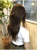 大人かわいい20代30代40代/マーメイドヘア/オリーブカラー
