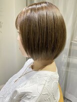 エイチヘアー(eichi hair)&nbsp;シンプルボブ×ベージュカラー