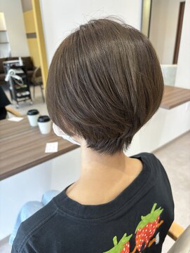 ポルカドット 豊橋店(Polkadot) 丸みショート◯オリーブベージュ