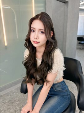 ボタン ハカタ(VOTAN hakata) 博多/韓国ヘア/センターパート/暗めカラー/グレージュ/レイヤー