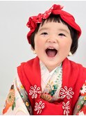 七五三3歳女の子。2