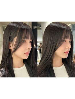 【立川駅3分】韓国レイヤーカット&小顔に見える顔周りカット＊結んでも可愛い後れ毛カット