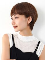 オーバーヘアー 川西店(over hair)&nbsp;丸みショート×ナチュラルブラウン