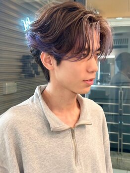 ソレア(solea)の写真/暗髪/艶カラー/透明感カラー/ブリーチ無しカラー/ハイトーンまでお任せ◎トレンド感満載の韓国風スタイル★