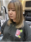 【AMI】外国人風ハイライト×レイヤーカット