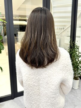 エブリ(evri) 「evri」ロングレイヤー　赤みなしカラー　アッシュベージュ