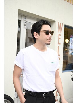 フォーコーナーズカットショップフェイビーズ 名古屋西(FourCornersCutShop favey's) スリックバック　オールバック