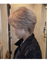 TELA HAIR 石岡店【テーラヘアー】【4月15日NEW OPEN（予定）】 &nbsp;ミルクティー×ハンサムショート【TELA HAIR 石岡店】