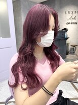 エル ヘアサロン なんば店(eL) カシスピンク/ブリーチ1回~@AZUSA
