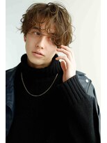 グリット(GRIT)&nbsp;【ルーズウェーブ】シアーベージュ×エッジミディマッシュ