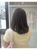 ふんわりナチュラルなミディアムレイヤー