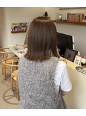 外ハネボブ　ベージュカラー